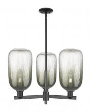 Innovations Lighting 716-3CR-BK-G482-7SL - Brookhaven Cloche - 3 Light - 18 inch - Matte Black - Pendant