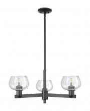 Innovations Lighting 716-3CR-BK-G92 - Fenton - 3 Light - 28 inch - Matte Black - Stem hung - Pendant