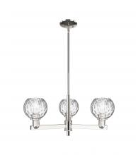 Innovations Lighting 716-3CR-PN-G1215-6 - Athens Water Glass - 3 Light - 28 inch - Polished Nickel - Stem hung - Pendant