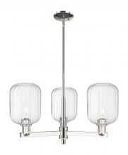 Innovations Lighting 716-3CR-PN-G460-7CL - Preston Cylinder - 3 Light - 18 inch - Polished Nickel - Pendant