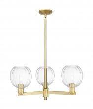 Innovations Lighting 716-3CR-SG-G458-7CL - Preston Globe - 3 Light - 18 inch - Satin Gold - Pendant