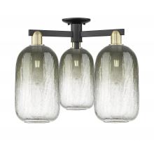 Innovations Lighting 716-3F-BAB-G482-7SL - Brookhaven Cloche - 3 Light - 6 inch - Black Antique Brass - Semi-Flush Mount