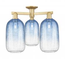 Innovations Lighting 716-3F-BB-G482-7SB - Brookhaven Cloche - 3 Light - 6 inch - Brushed Brass - Semi-Flush Mount