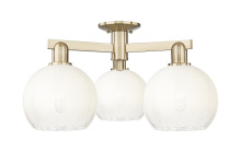 Innovations Lighting 716-3F-CB-G483-8OP - Brookhaven Globe - 3 Light - 6 inch - Champagne Bronze - Semi-Flush Mount