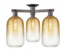 Innovations Lighting 716-3F-OB-G482-7AM - Brookhaven Cloche - 3 Light - 6 inch - Oil Rubbed Bronze - Semi-Flush Mount