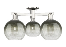 Innovations Lighting 716-3F-PN-G483-8SL - Brookhaven Globe - 3 Light - 6 inch - Polished Nickel - Semi-Flush Mount