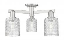 Innovations Lighting 716-3F-SN-G112 - Cobbleskill - 3 Light - 23 inch - Brushed Satin Nickel - Semi-Flush Mount