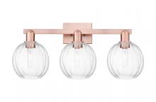 Innovations Lighting 716-3W-AC-G458-7CL - Preston Globe - 3 Light - 26 inch - Antique Copper - Bath Vanity Light