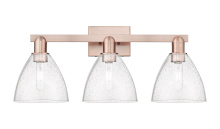 Innovations Lighting 716-3W-AC-GBD-754 - Bristol - 3 Light - 27 inch - Antique Copper - Bath Vanity Light