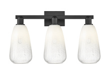 Innovations Lighting 716-3W-BK-G480-6OP - Brookhaven Almond - 3 Light - 26 inch - Matte Black - Bath Vanity Light