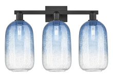 Innovations Lighting 716-3W-BK-G482-7SB - Brookhaven Cloche - 3 Light - 26 inch - Matte Black - Bath Vanity Light