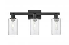 Innovations Lighting 716-3W-BK-G802 - Clymer - 3 Light - 23 inch - Matte Black - Bath Vanity Light