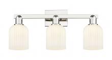 Innovations Lighting 716-3W-PN-G559-5GWH - Bridal Veil - 3 Light - 26 inch - Polished Nickel - Bath Vanity Light