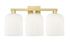 Innovations Lighting 716-3W-SG-G559-8GWH - Bridal Veil - 3 Light - 27 inch - Satin Gold - Bath Vanity Light