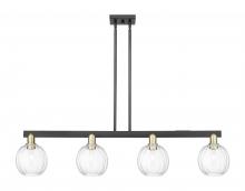 Innovations Lighting 716-4I-BAB-G458-7CL - Preston Globe - 4 Light - 48 inch - Black Antique Brass - Stem hung - Island Light
