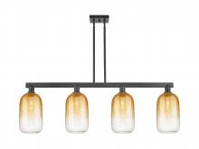 Innovations Lighting 716-4I-BK-G482-7AM - Brookhaven Cloche - 4 Light - 48 inch - Matte Black - Stem hung - Island Light