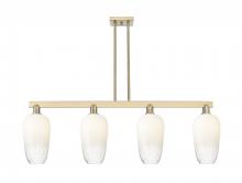 Innovations Lighting 716-4I-CB-G484-7OP - Brookhaven Flute - 4 Light - 48 inch - Champagne Bronze - Stem hung - Island Light