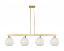 Innovations Lighting 716-4I-SG-G1216-8WM - White Mouchette - 4 Light - 51 inch - Satin Gold - Stem hung - Island Light