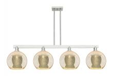Innovations Lighting 716-4I-SN-G128-10 - Athens - 4 Light - 53 inch - Brushed Satin Nickel - Stem hung - Island Light