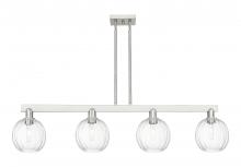 Innovations Lighting 716-4I-SN-G458-7CL - Preston Globe - 4 Light - 48 inch - Brushed Satin Nickel - Stem hung - Island Light