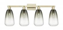 Innovations Lighting 716-4W-AB-G480-6SL - Brookhaven Almond - 4 Light - 36 inch - Antique Brass - Bath Vanity Light