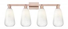 Innovations Lighting 716-4W-AC-G480-6OP - Brookhaven Almond - 4 Light - 36 inch - Antique Copper - Bath Vanity Light