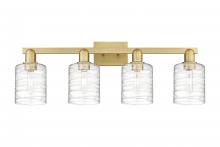 Innovations Lighting 716-4W-BB-G1113 - Cobbleskill - 4 Light - 32 inch - Brushed Brass - Bath Vanity Light