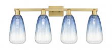 Innovations Lighting 716-4W-BB-G480-6SB - Brookhaven Almond - 4 Light - 36 inch - Brushed Brass - Bath Vanity Light