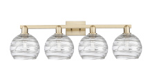 Innovations Lighting 716-4W-CB-G1213-8CL - Athens Deco Swirl - 4 Light - 35 inch - Champagne Bronze - Bath Vanity Light