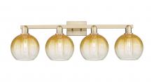 Innovations Lighting 716-4W-CB-G483-8AM - Brookhaven Globe - 4 Light - 36 inch - Champagne Bronze - Bath Vanity Light