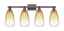 Innovations Lighting 716-4W-OB-G480-6AM - Brookhaven Almond - 4 Light - 36 inch - Oil Rubbed Bronze - Bath Vanity Light