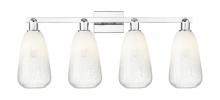 Innovations Lighting 716-4W-PC-G480-6OP - Brookhaven Almond - 4 Light - 36 inch - Polished Chrome - Bath Vanity Light