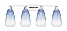 Innovations Lighting 716-4W-PN-G480-6SB - Brookhaven Almond - 4 Light - 36 inch - Polished Nickel - Bath Vanity Light