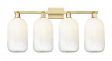 Innovations Lighting 716-4W-SG-G482-7OP - Brookhaven Cloche - 4 Light - 36 inch - Satin Gold - Bath Vanity Light