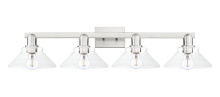 Innovations Lighting 716-4W-SN-G132 - Orwell - 4 Light - 35 inch - Brushed Satin Nickel - Bath Vanity Light