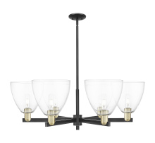 Innovations Lighting 716-6CR-BAB-GBD-92 - Bristol - 6 Light - 39 inch - Black Antique Brass - Stem hung - Chandelier