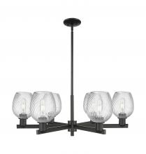 Innovations Lighting 716-6CR-BK-G292 - Salina - 6 Light - 36 inch - Matte Black - Stem hung - Chandelier