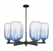 Innovations Lighting 716-6CR-BK-G482-7SB - Brookhaven Cloche - 6 Light - 24 inch - Matte Black - Chandelier