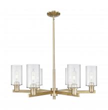 Innovations Lighting 716-6CR-CB-G802 - Clymer - 6 Light - 34 inch - Champagne Bronze - Stem hung - Chandelier