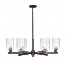 Innovations Lighting 716-6CR-OB-G342 - Hadley - 6 Light - 34 inch - Oil Rubbed Bronze - Stem hung - Chandelier