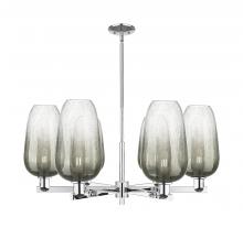 Innovations Lighting 716-6CR-PC-G484-7SL - Brookhaven Flute - 6 Light - 24 inch - Polished Chrome - Chandelier