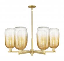 Innovations Lighting 716-6CR-SG-G482-7AM - Brookhaven Cloche - 6 Light - 24 inch - Satin Gold - Chandelier