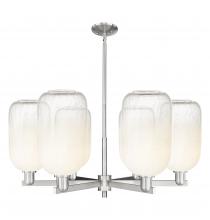 Innovations Lighting 716-6CR-SN-G482-7OP - Brookhaven Cloche - 6 Light - 24 inch - Satin Nickel - Chandelier