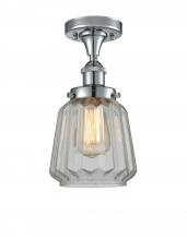 Innovations Lighting 916-1C-PC-G142 - Chatham - 1 Light - 6 inch - Polished Chrome - Semi-Flush Mount