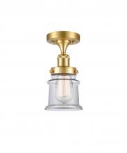 Innovations Lighting 916-1C-SG-G182S - Canton - 1 Light - 6 inch - Satin Gold - Semi-Flush Mount