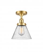 Innovations Lighting 916-1C-SG-G44 - Cone - 1 Light - 8 inch - Satin Gold - Semi-Flush Mount