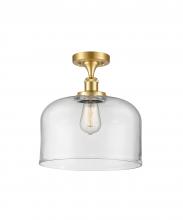 Innovations Lighting 916-1C-SG-G72-L - Bell - 1 Light - 12 inch - Satin Gold - Semi-Flush Mount