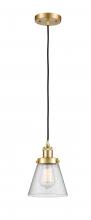 Innovations Lighting 916-1P-SG-G64 - Cone - 1 Light - 6 inch - Satin Gold - Cord hung - Mini Pendant