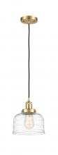 Innovations Lighting 916-1P-SG-G713 - Bell - 1 Light - 8 inch - Satin Gold - Cord hung - Mini Pendant