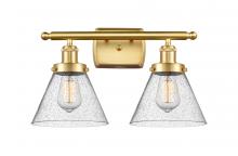 Innovations Lighting 916-2W-SG-G44 - Cone - 2 Light - 18 inch - Satin Gold - Bath Vanity Light